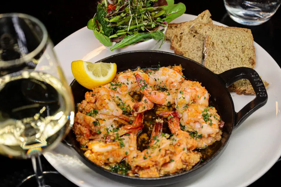 Wood-fired Tiger Prawns available on our Early Bird/ Pre-theatre Menu. A la carte menu.