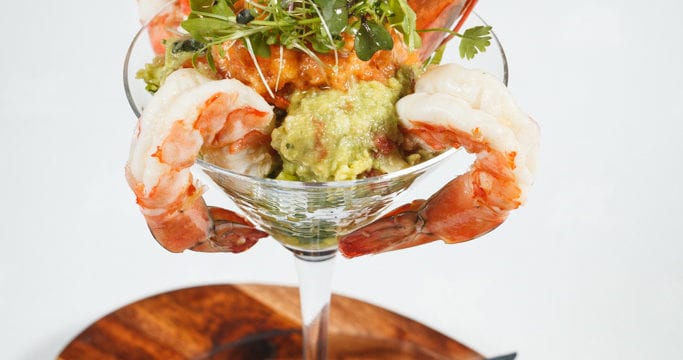 Black Tiger Prawn Martini